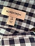 Nordstrom Checkered-gingham Green Long Sleeve Button-Down Shirt Size 8 - 10 - photo 3