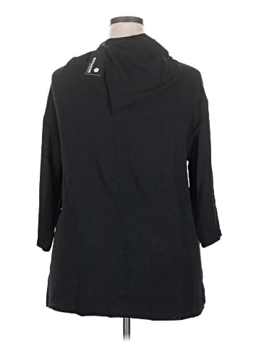 Essentials 3/4 Sleeve Button-Down Shirt (view 2)