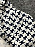 Unbranded Houndstooth Black Cocktail Dress Size XS (estimated) - photo 7