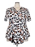 Allegrace White Short Sleeve Blouse Size 3X - photo 1