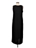 Studio 1 100% Polyester Solid Black Casual Dress Size 8 Petite - photo 2