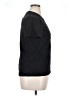 Basic Style 100% Cotton Solid Black Short Sleeve T-Shirt Size L - photo 4