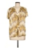 Next Gold Short Sleeve Blouse Size 14 - photo 1