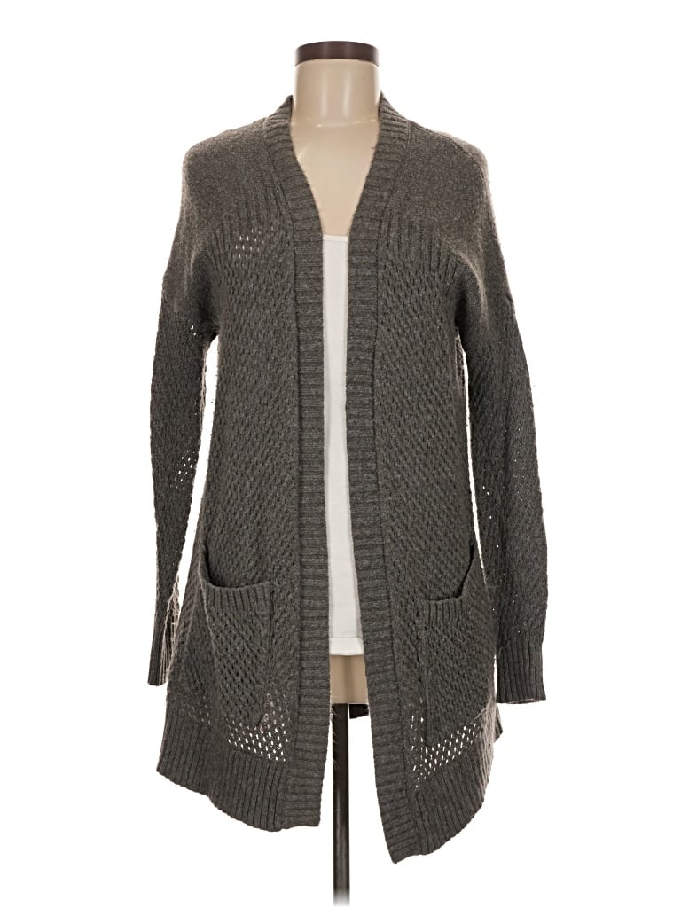 Pre-owned American Eagle Outfitters Cardigan Sweater In Gray