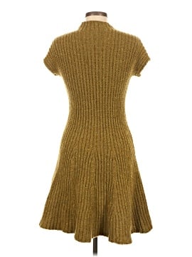 yellow knit dress long sleeve SAME Long Sleeve Twist Dress | Gold Sequin main image 1
