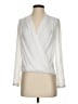 H&M 100% Polyester Ivory Long Sleeve Blouse Size 2 - photo 1