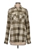 Current/Elliott Plaid Tan Long Sleeve Button-Down Shirt Size Med (2) - photo 1