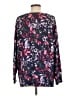 Lands' End 100% Supima Cotton Floral Purple Pullover Sweater Size 1X - photo 2