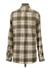 Current/Elliott Plaid Tan Long Sleeve Button-Down Shirt Size Med (2) - photo 2