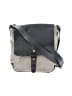 Chiarugi Gray Black Leather Crossbody Bag One size - photo 1