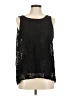 Ann Taylor 100% Polyester Black Sleeveless Blouse Size M - photo 1