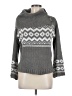 Pink Republic Chevron-herringbone Gray Turtleneck Sweater Size M - photo 1