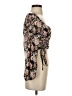 Papaya 100% Polyester Black 3/4 Sleeve Blouse Size S - photo 4