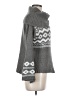 Pink Republic Chevron-herringbone Gray Turtleneck Sweater Size M - photo 4