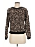 Dots Animal Print Brown Pullover Sweater Size M - photo 2