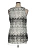 CALVIN KLEIN JEANS 100% Polyester Silver Sleeveless Blouse Size XL - photo 2