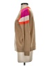 Vilagallo 100% Wool Color Block Tan Wool Pullover Sweater Size S - photo 5