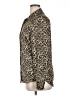 Equipment Animal Print Gold Long Sleeve Blouse Size XL - photo 5