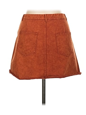She + Sky Denim Skirt (view 2)