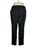 The Limited Plaid Black Casual Pants Size 16W - photo 2
