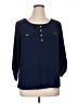 Perseption Concept Blue 3/4 Sleeve Blouse Size 1X - photo 1