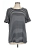 West Loop Stripes Black Short Sleeve T-Shirt Size L - photo 1