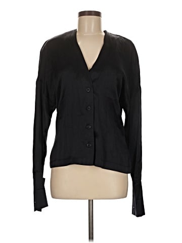 Escada by Margaretha Ley Long Sleeve Silk Top (view 1)