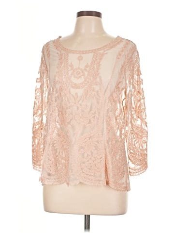 Ultra Pink 3/4 Sleeve Blouse (view 1)