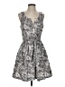 Gap Print Gray Cocktail Dress Size 4 - photo 1