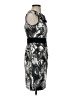Donna Ricco 100% Polyester Graphic Gray Cocktail Dress Size 4 (petite) - photo 4