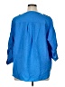 Torrid Blue 3/4 Sleeve Button-Down Shirt Size 1X Plus (1) - photo 2