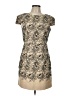 Tibi 100% Cotton Graphic Tan Cocktail Dress Size 10 - photo 1