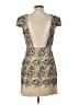 Tibi 100% Cotton Graphic Tan Cocktail Dress Size 10 - photo 2