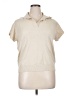 Vila Milano Tan Ivory Short Sleeve Blouse Size XL (estimated) - photo 1