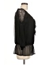 Sunny Leigh 100% Polyester Black 3/4 Sleeve Blouse Size M - photo 4