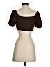 Assorted Brands Brown Short Sleeve Top Size S - photo 2