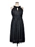 Sangria 100% Polyester Polka Dots Black Cocktail Dress Size 14 - photo 1
