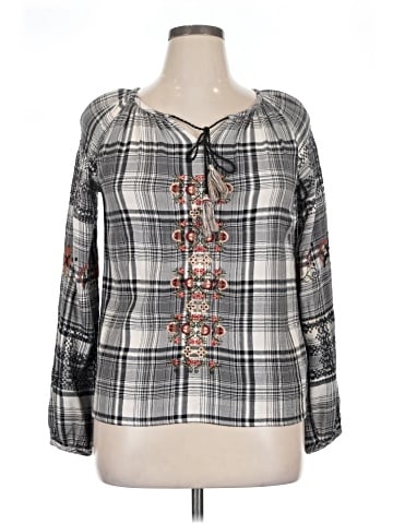 Christopher & Banks Long Sleeve Blouse (view 1)