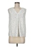 Carolina Belle 100% Polyester Silver Sleeveless Blouse Size M - photo 1