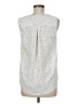Carolina Belle 100% Polyester Silver Sleeveless Blouse Size M - photo 2