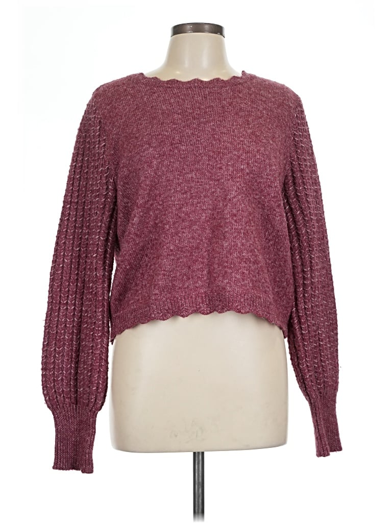Pre-owned Frye Pullover Sweater In Burgundy
