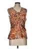 Studio 1940 Orange Sleeveless Blouse Size L - photo 1