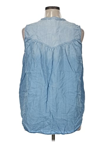 For The Republic Sleeveless Button-Down Shirt (view 2)