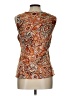 Studio 1940 Orange Sleeveless Blouse Size L - photo 2
