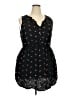 Moth 100% Rayon Hearts Black Casual Dress Size 3X - photo 1