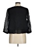 Falcon & Bloom Solid Black 3/4 Sleeve Blouse Size M - photo 2