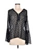 Nanette Lepore 100% Polyester Black 3/4 Sleeve Blouse Size M - photo 1