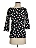 Disney Parks Polka Dots Black 3/4 Sleeve Top Size S - photo 1