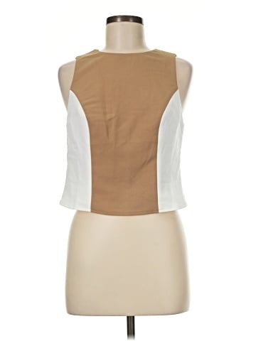 Flat White Sleeveless Blouse (view 1)