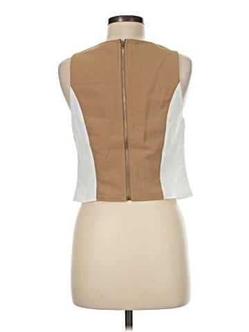 Flat White Sleeveless Blouse (view 2)